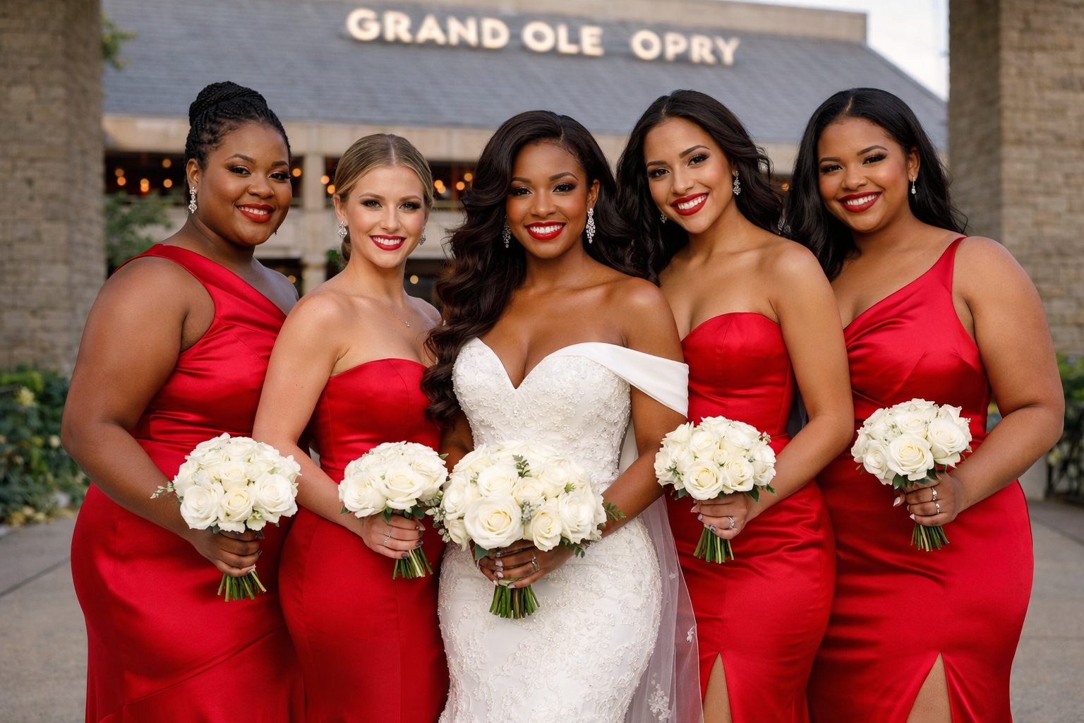 Bridal party hair and makeup services by OnSiteGlam