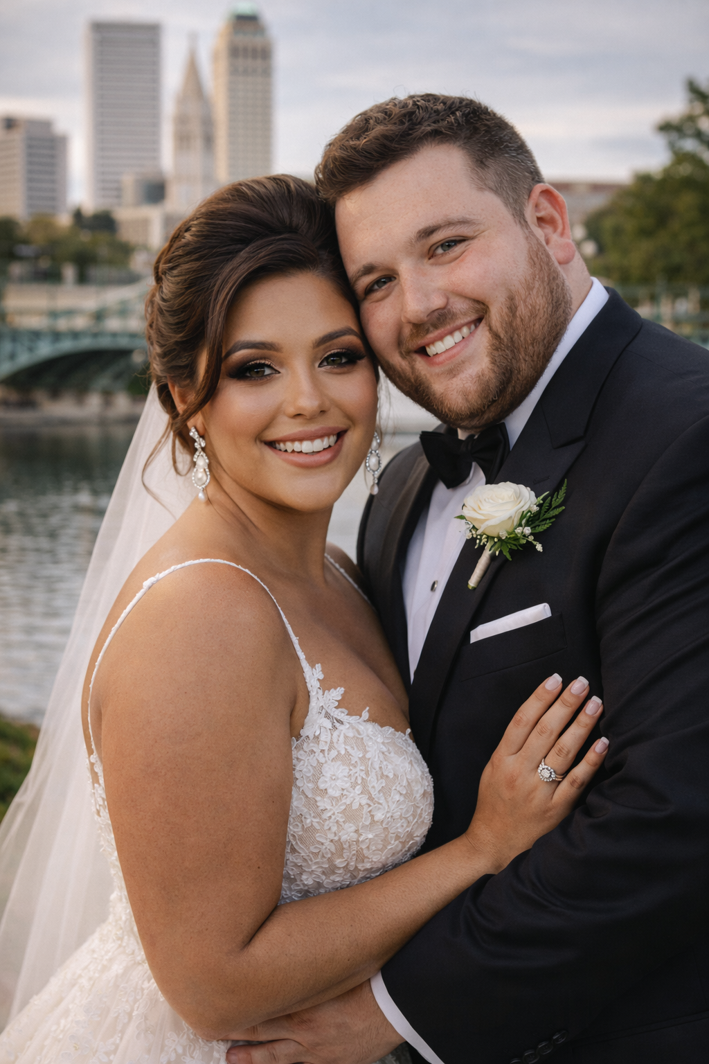 wedding hair and makeup Tulsa brides luxury soft glam look