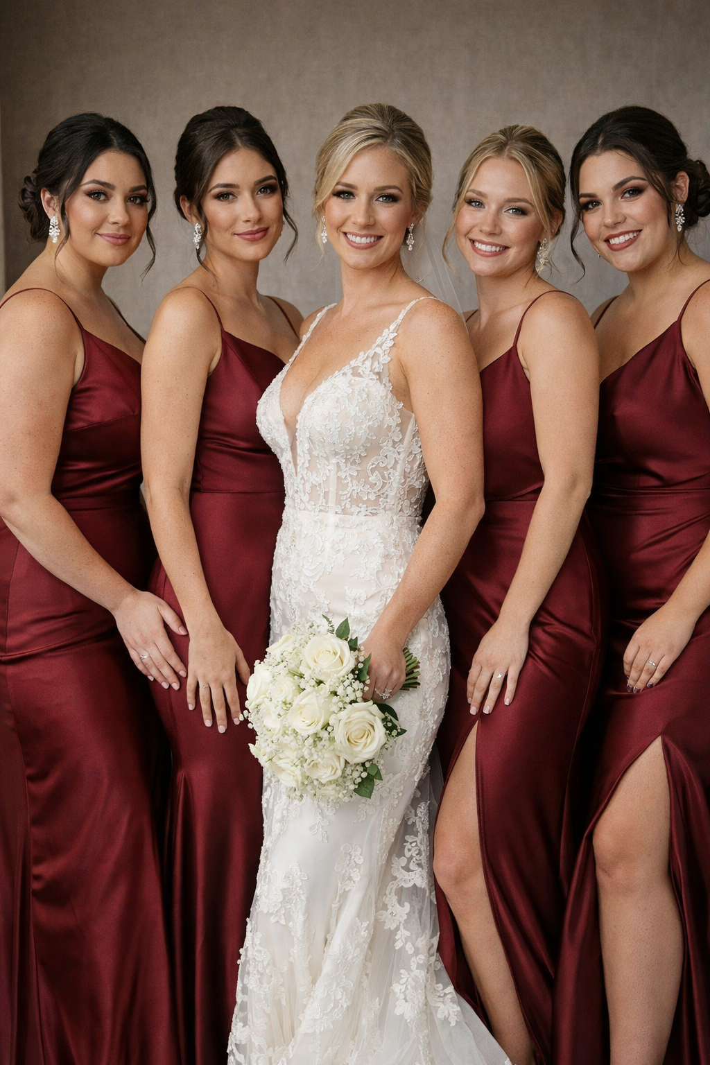 on-site bridal hair and makeup Raleigh bridal party