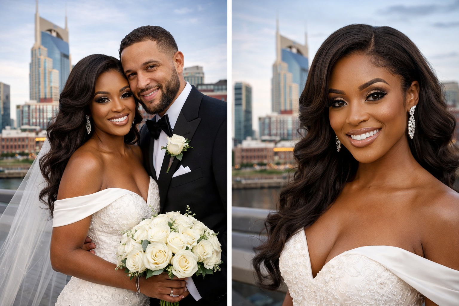 Nashville brides hair and makeup by OnSiteGlam