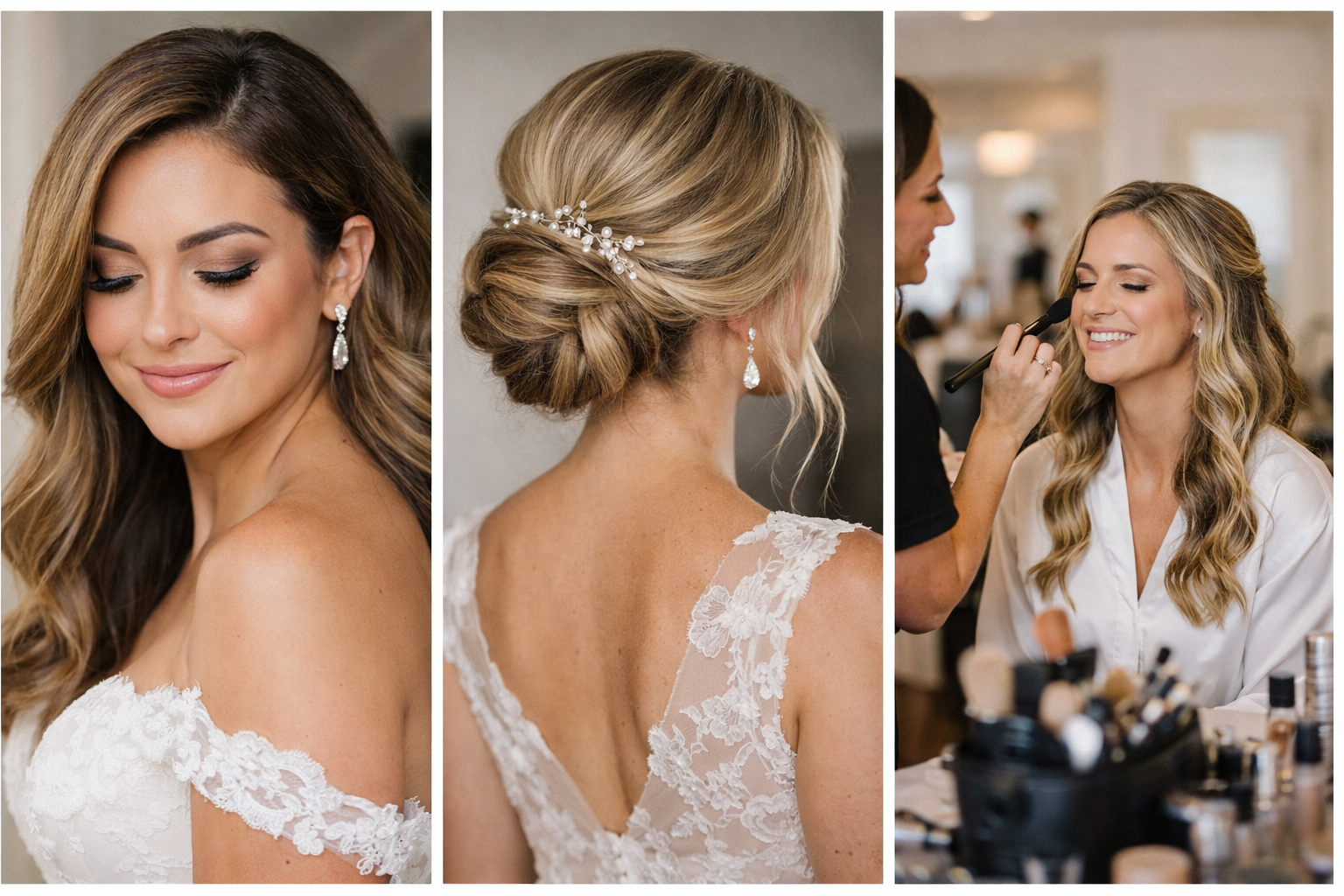 Wedding beauty in Nashville by OnSiteGlam