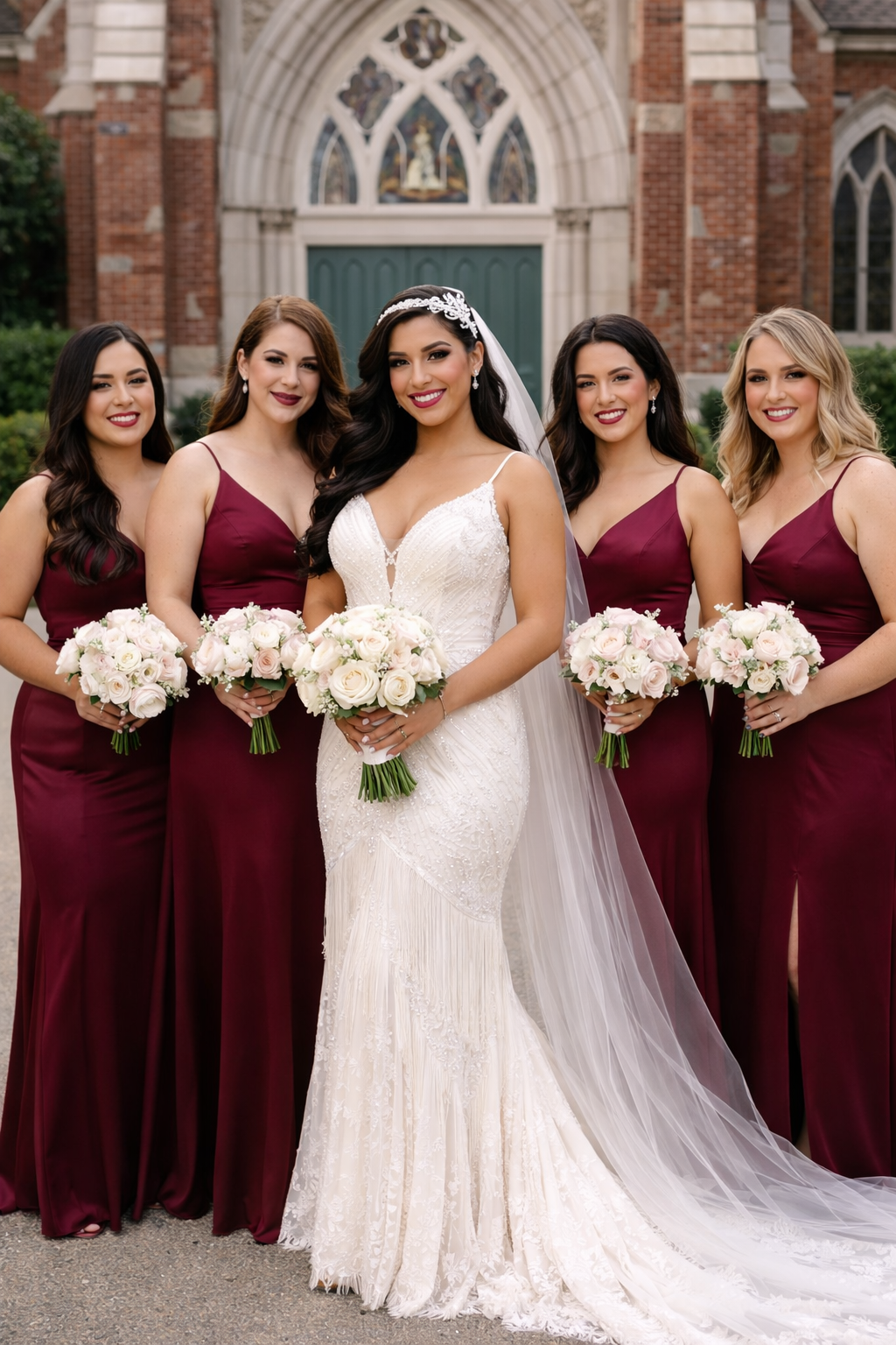 Wedding hair stylist Raleigh NC bridal party hair services