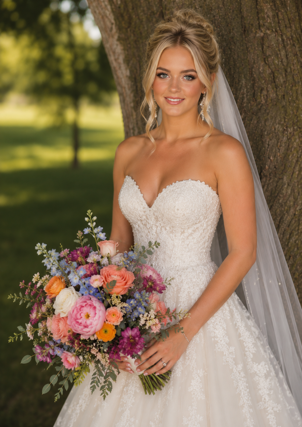 Tulsa soft glam on-site makeup
