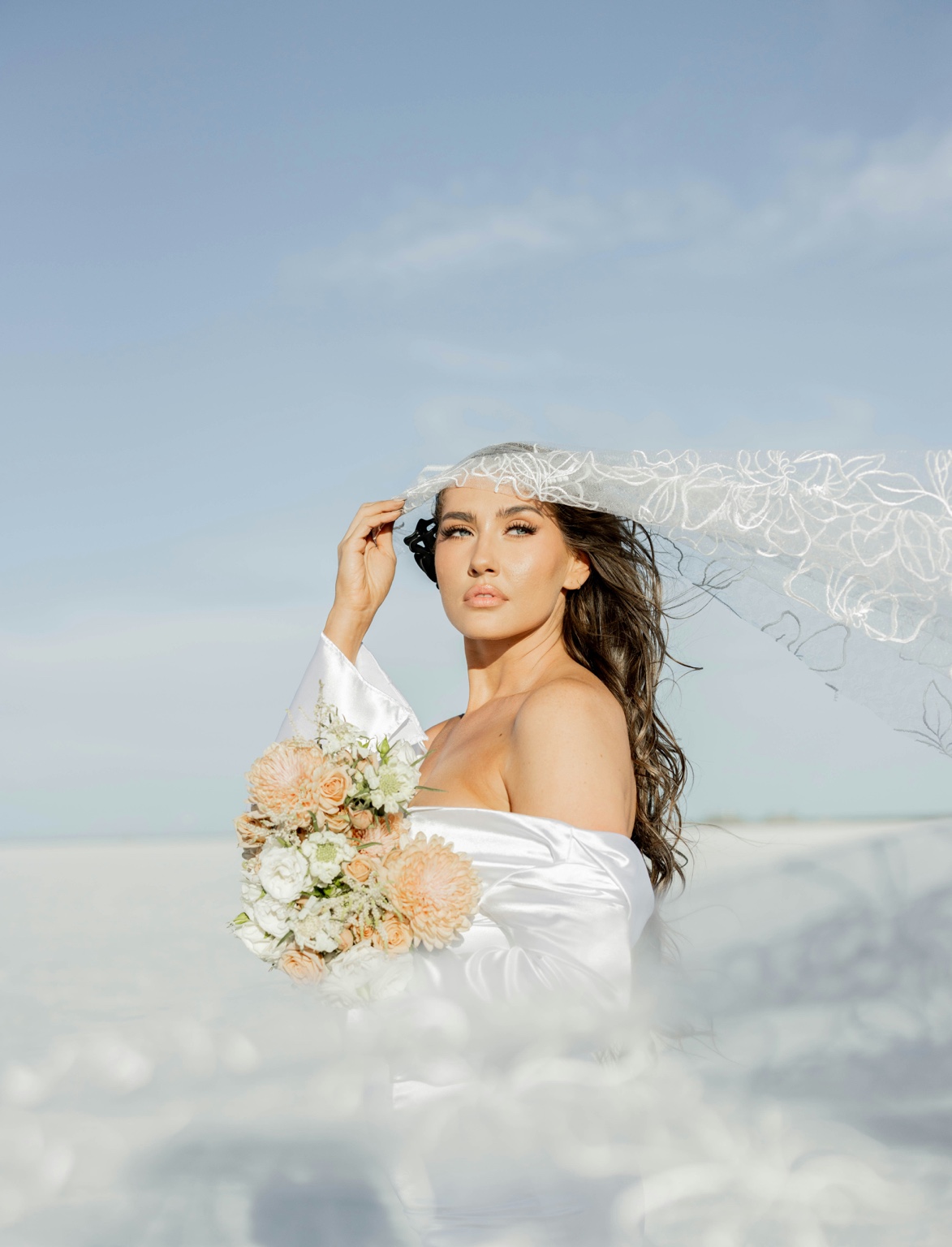 Luxury Scottsdale bride soft glam wedding makeup