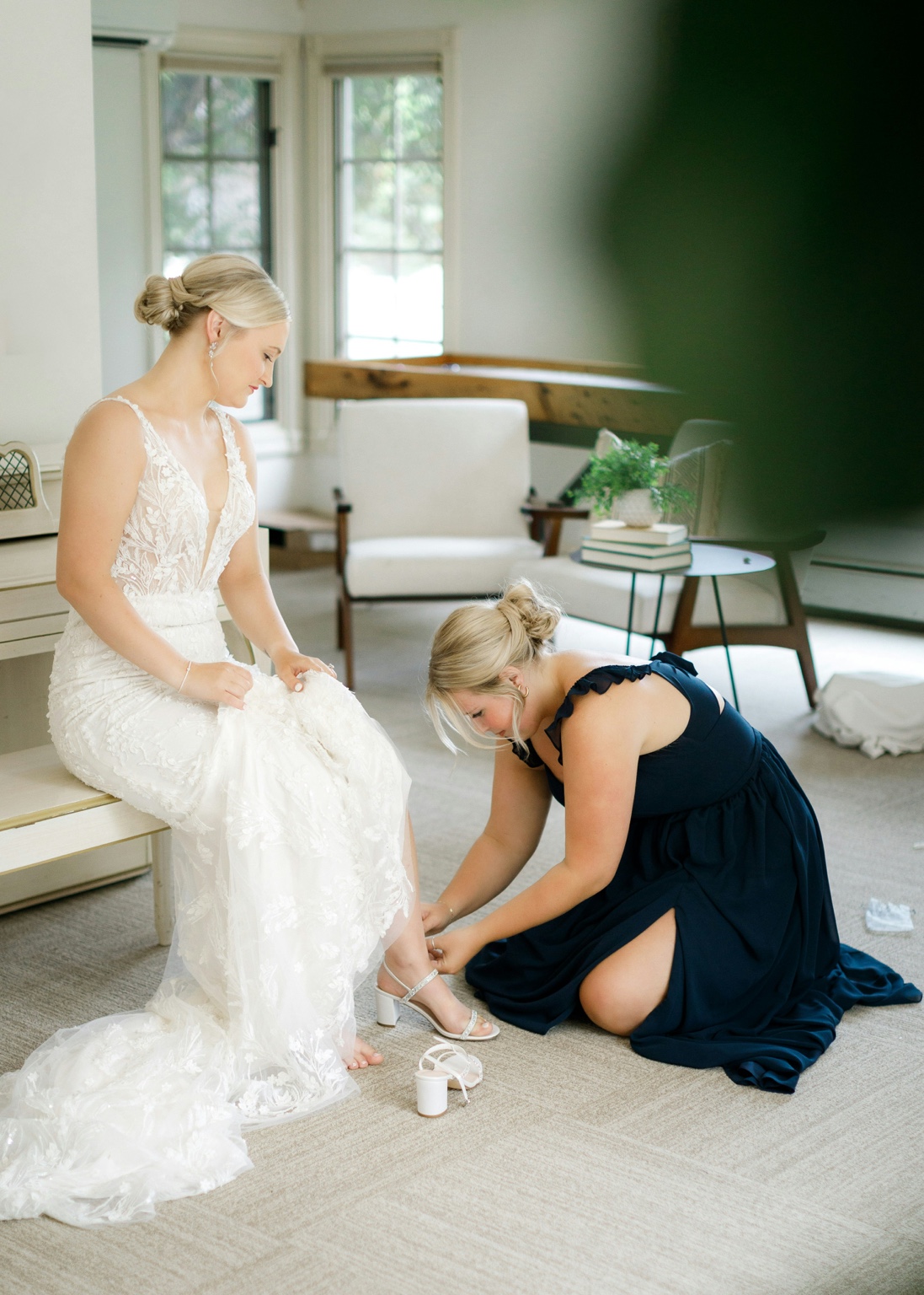 Scottsdale bridal makeup preparation during a real wedding morning