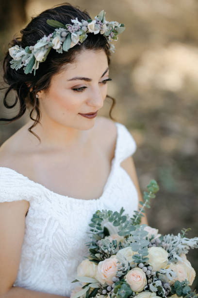 OKC half-up bridal hair luxury bride