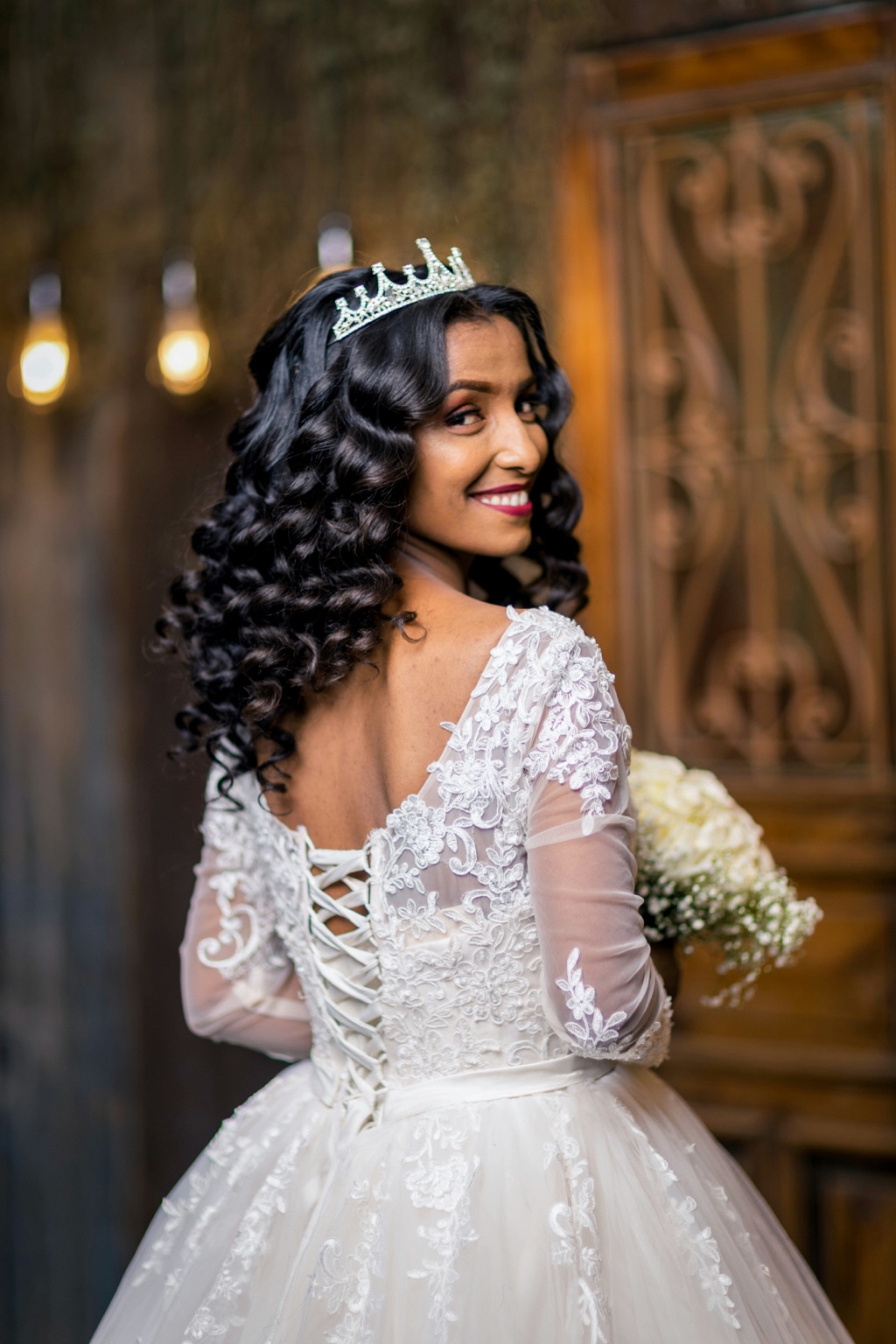 OKC romantic bridal curls