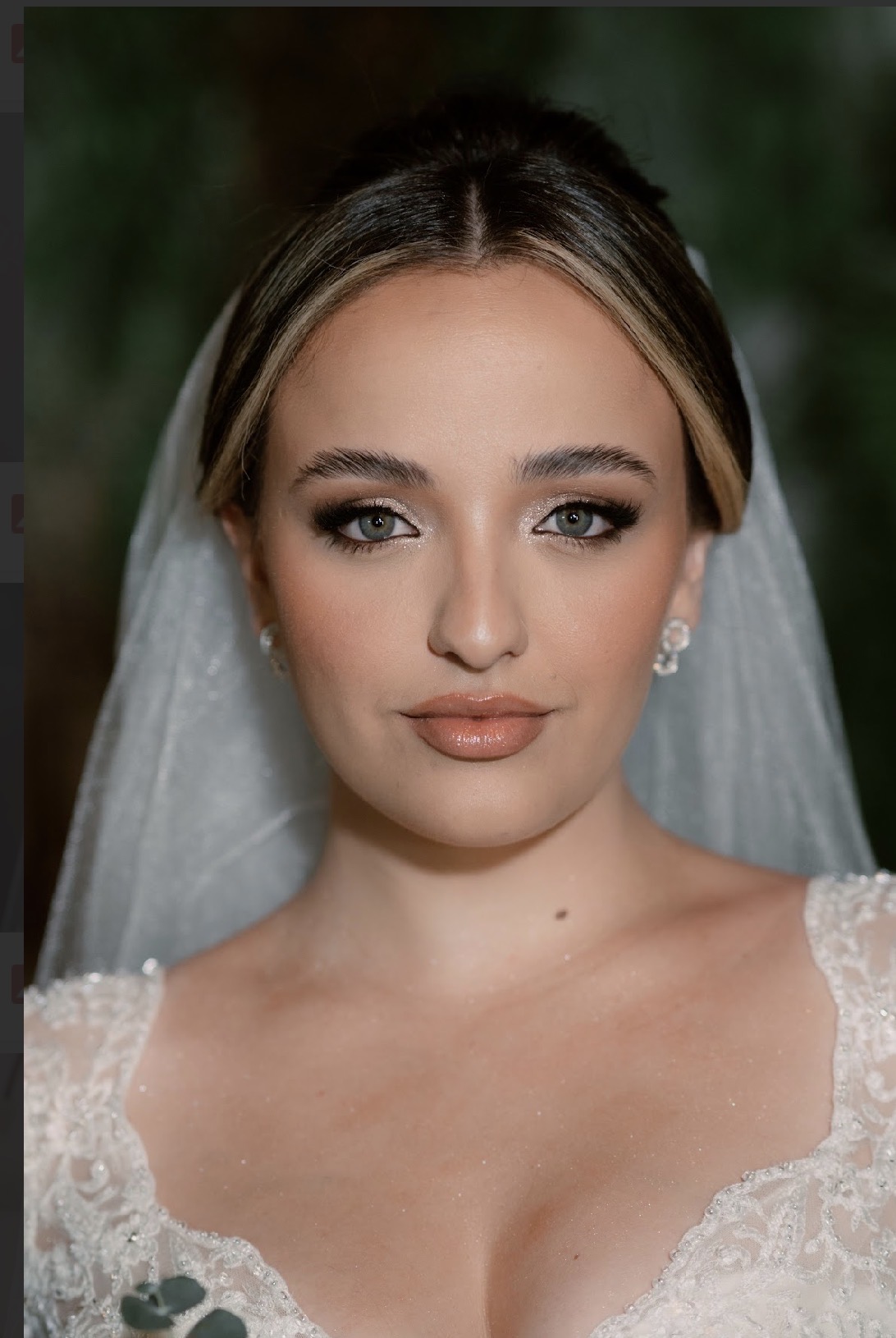 Houston bride with luminous soft glam makeup for a luxury hotel wedding